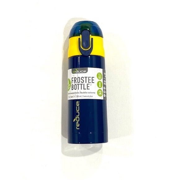 Reduce 13oz Frostee Bottlw Vacuum Insulated Blue/Yellow ( Ages 3 yrs + )