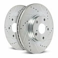 thumbnail image 1 of Power Stop AR85142XPR Rear Drilled & Slotted Rotor Pair For Explorer, Flex, Police Interceptor Sedan, Police Interceptor Utility, Special Service Police Sedan, Taurus, MKS, MKT [Model Specific], 1 of 4