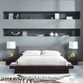 thumbnail image 3 of Modway Freja 3 Piece Queen Fabric Bedroom Set in Cappuccino Gray, 3 of 4