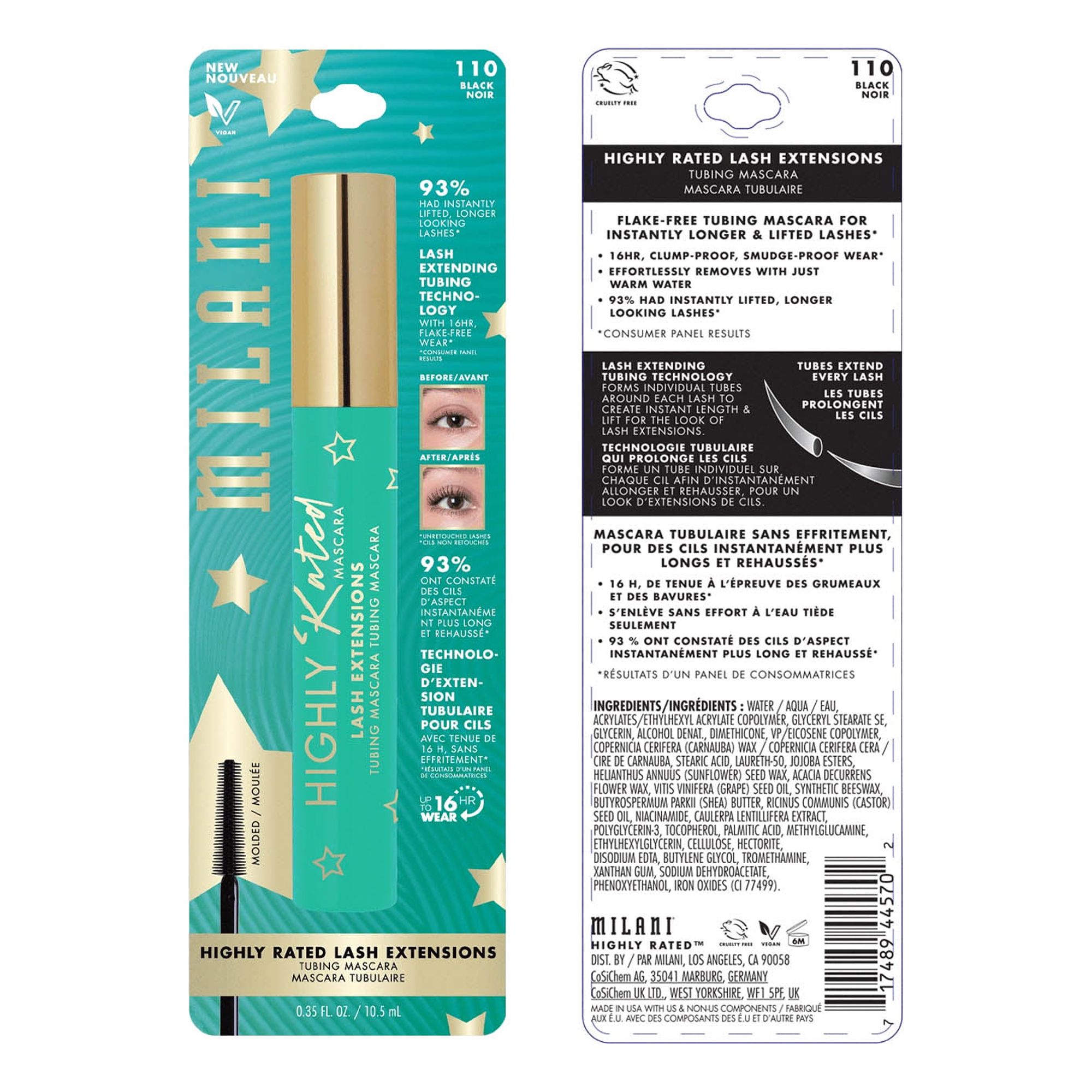 Milani Lash Extensions Tubing Mascara - Black photo 7