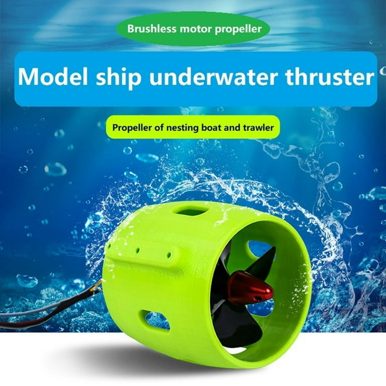 DC12-24V Jet Boat Underwater Motor Thruster Engine 30-200W 4- for Remote  Control Ship Boat Model Anti-Corrosion Anti-Rust Durable - CCW, dia 62mm 