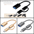 thumbnail image 1 of Adaptador 2 en 1 Adaptador Android Type-C con interfaz múltiple en vivo Compatibilidad universal, 1 of 1