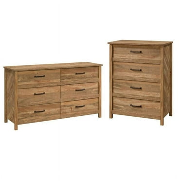 2 Piece Bedroom Set with Dresser and Chest in Sindoori Mango