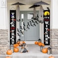 thumbnail image 6 of Gustave Halloween Trick Or Treat Hanging Banner Door Decoration, Porch Decorations Outdoor Signs for Home Welcome Signs "B Style", 6 of 8