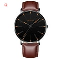 thumbnail image 1 of Reloj de cuarzo para mujer, relojes para parejas, relojes finos de moda para hombre y mujer, reloj de pulsera de cuarzo de malla de acero inoxidable para negocios., 1 of 2