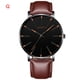 thumbnail image 1 of Reloj de cuarzo para mujer, relojes para parejas, relojes finos de moda para hombre y mujer, reloj de pulsera de cuarzo de malla de acero inoxidable para negocios., 1 of 2