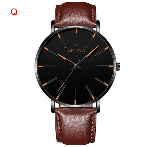 Reloj de cuarzo para mujer, relojes para parejas, relojes finos de moda para hombre y mujer, reloj de pulsera de cuarzo de malla de acero inoxidable para negocios.