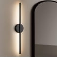 thumbnail image 2 of RRTYO Byers 23.6 in. 1-Light Black Linear Dimmable Wall Sconce 3000K Warm Light LED Bathroom Vanity Light with Round Backplate, 2 of 10