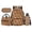 Capybara Orange, variant on KUIFORTI Blue Axolotl Bookbag and Lunchbox Polyester Kid School Bag Set 4 Piece Boys Backpack Pencil Case Water Bottle Sleeve for Teens Elementary Middle School