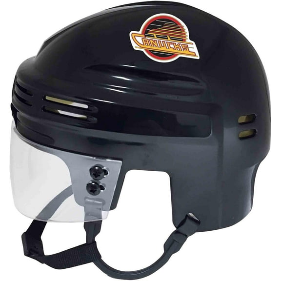 Vancouver Canucks Sportstar Throwback Black Skate Logo Mini Helmet