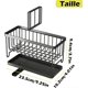 thumbnail image 2 of Kitchen Sink Organizer, Sponge Holder, Countertop with Removable Drain Tray with Diverter Drainage (Black), 2 of 5