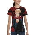 thumbnail image 3 of Jujutsu Kaisen Yuji Itadori Kids T-Shirt 3d Printed Graphic T-Shirts Boys And Girls Short Sleeve Shirts For Youth Kids X-Small, 3 of 7