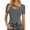e-88Dark Gray362, variant on FUYUDY Women Tshirts Summer Asymmetrical Hem Fitted Short Sleeve T-Shirt Casual Basic Tee Tops For Daily Wear Trendy Female Solid Color Dailywear