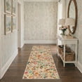 thumbnail image 5 of KUETH 8X10 Vintage Floral Area Rugs Machine Washable Rugs for Living Room, Non Slip Flat Pile Rug with Rubber Backing, Boho Rug for Entryway Bedroom Dining Room Home Office, 5 of 5