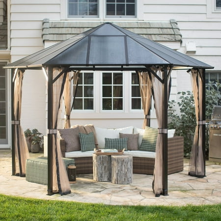 Belham Living 13 Ft Santa Clara Hexagonal Polycarbonate Gazebo