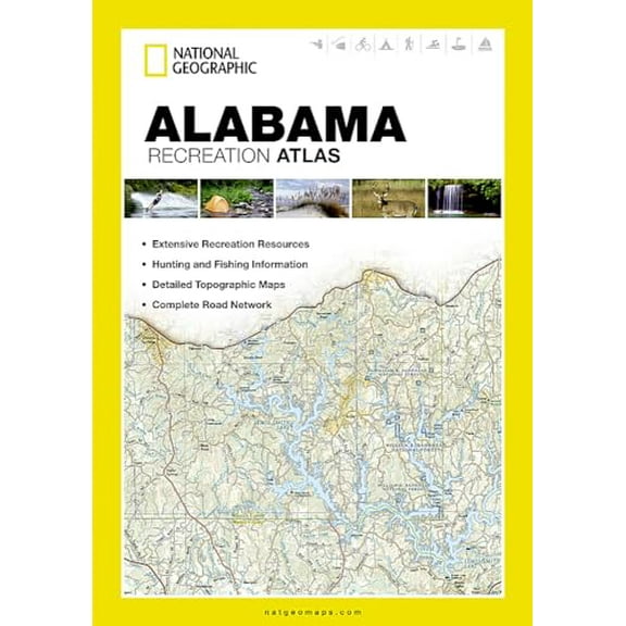 Pre-Owned Alabama Recreation Atlas (National Geographic Recreation Atlas), 9781597755245, 1597755249, Paperback, 2012 edition