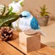 thumbnail image 4 of Figuras de pájaros de madera tallada y pintada a mano. Regalos para mejores amigos., 4 of 7