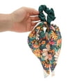 thumbnail image 4 of Unique Bargains 1 Pc Cute Chrysanthemum Printed Ribbon Scrunchie Hair Elastic Band Yellow Green, 4 of 6