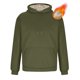 thumbnail image 5 of Sudadera con capucha para hombre, jersey de cuello alto, elástico, de color liso, de poliéster., 5 of 8