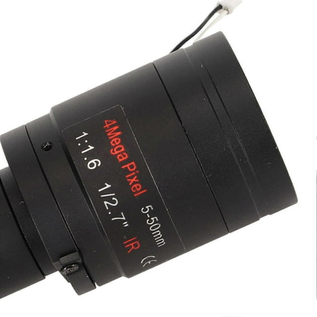 CCTV Lens F1.6 HD 4MP M12 Mount Long Focus 1/2.7in Image Format 10X Manual Zoom Lens for IP AHD Security Camera