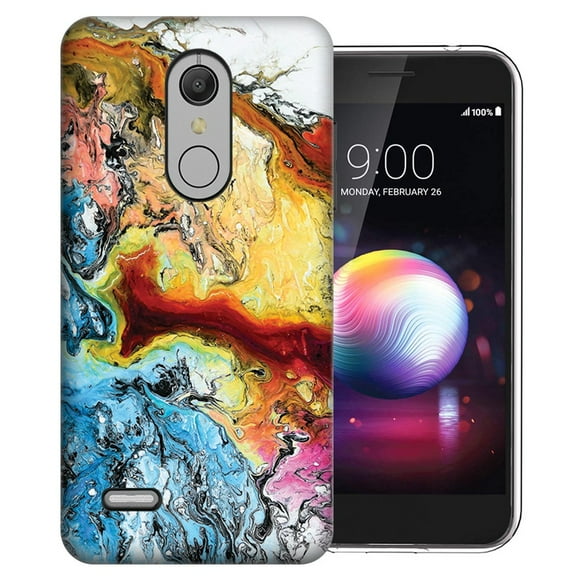 MUNDAZE LG Stylo 5 Abstract Oil Paint Design Phone Case Cover