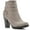 Taupe/Sueded/Smooth, variant on White Mountain Womens Spade Faux Leather Almond Toe Ankle Boots