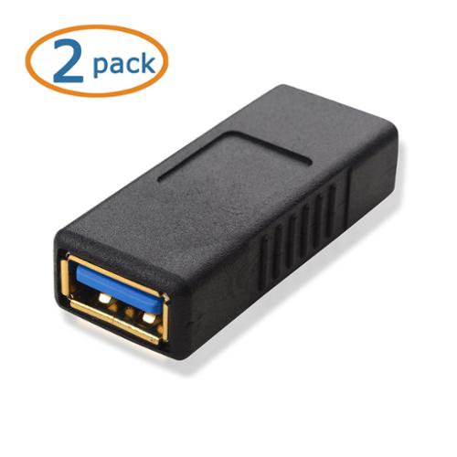 Cable Matters 2Pack GoldPlated SuperSpeed USB 3.0 Coupler (USB