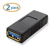 Cable Matters 2-Pack Gold-Plated SuperSpeed USB 3.0 Coupler (USB Coupler Female to Female Adapter)