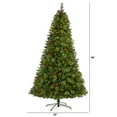 thumbnail image 2 of Homestock Gothic Grace 8Ft. Spruce Artificial Christmas Tree With 500 Clear Lights, Pine Cones, And Red Berries For A Picture-Perfect Holiday Display In Your Home Or Office, 52" W X 52" D X 96" H, 2 of 7
