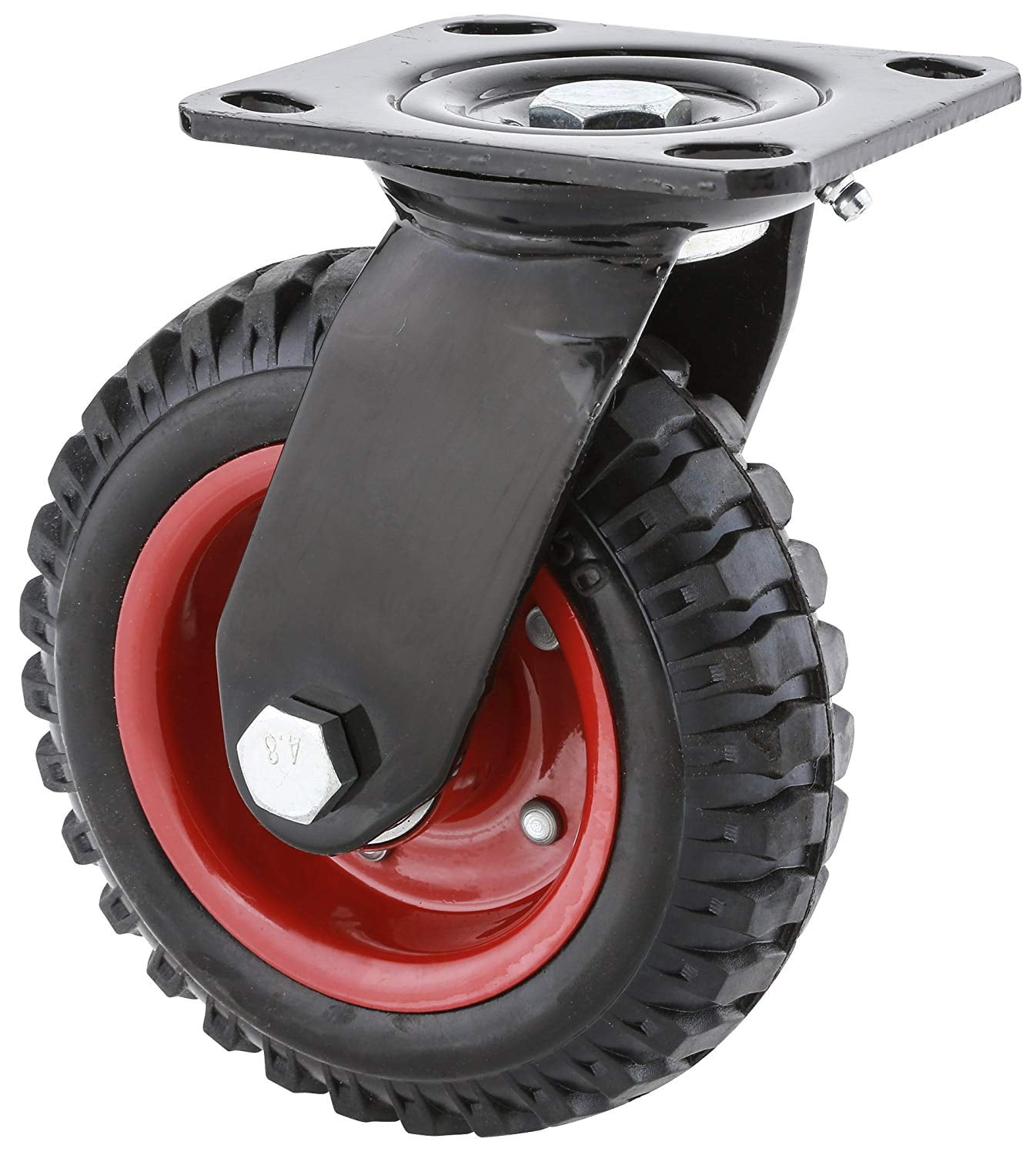 POWERTEC 8inch Swivel Heavy Duty Industrial Caster, Black (17051