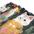 thumbnail image 3 of Cute Cats in The Flowerpot Flowers Leaves Shower Curtains with 12 Hooks Waterproof Bathroom Decor 66" x 72", 3 of 6