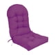 thumbnail image 4 of Cojín para silla con respaldo alto, impermeable, cómodo y con lazos para balcón. violeta, 4 of 9