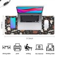 thumbnail image 5 of Long Mouse Pads for Desk,Vintage Halloween Scene Pattern Desk Mats on Top Of Desks, Desk Mouse Pad Extra Large with 3mm Non-Slip Base and Stitched Edge for Gaming,Office,Work,Home 31.5x11.8in, 5 of 5