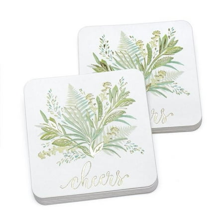 

Hortense B. Hewitt 55499 Greenery Coaster - Blank - Pack of 25