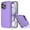 Purple, variant on For Apple iphone 14 Pro Phone Case, Ebizware Heavy Duty Shockproof Case [Military Grade Drop Tested] Dual Layer Full Body Protective Cover for iphone 14 Pro -Black