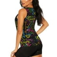 thumbnail image 3 of Vsdgher Color Summer Print Tank Top Sports Vest Bra for Women Sports ,Performance Stretchy Quick Dry Sports Workout Running Top Vest with Removable Pads, 3 of 8