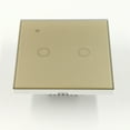 thumbnail image 4 of Dreamhall Smart Light Switch 2 Gang Wifi Smart Touch Wall Switch Voice/App Sharing Switch,Gold, 4 of 9