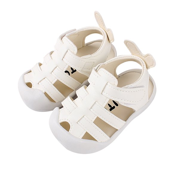 Clearance Mrasaso Kids Shoes Toddler Little Baby Kids Boys Girls Cartoons Anti-kick Non-slip Shoes Sandals