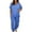 Blue, variant on CILENON Conjunto Deportivo Para Mujer Women's Fashion Casual Loose Plus Size Suits European And American Short Sleeves Sweatsuits Women 2 Piece Outfit Track Suits for Women Set (Green1,S)