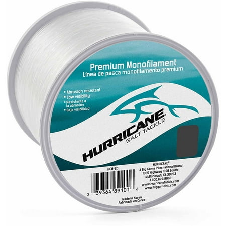 Hurricane Premium Saltwater Monofilament 1/4 lb (Best 12 Lb Monofilament)