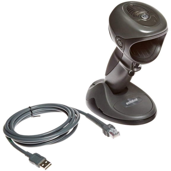 Restored Zebra/Symbol DS9808-SR7NNU01ZR Hybrid Presentation 1D/2D USB Barcode Scanner Corded, Twilight Black (Refurbished)