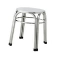 thumbnail image 2 of Luzkey Metal Stool Classroom Nonslip Diameter 29cm Easy Clean Practical Round Stackable Stool for Indoor Outdoor Dining Room Kitchen 29cmx47cm, 2 of 8