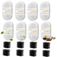 thumbnail image 1 of 8 Pack Replacement Cat Water Fountain Filters with 8 Sponges Compatible with PETLIBRO Capsule Pet Fountain: PLWF002, 71oz/2.1L for Ultra Quiet Pet Water Fountain, 1 of 7