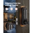 thumbnail image 6 of VEVOR Mechanical Keyless Entry Door Lock, 2.0 Code Upgrade, 4-7 Digits Code, Single-Sided Push Button Combination Keypad Door Lock with Handle, Auto Locking, for Indoor or Outdoor, Oil-Rubbed Bronze, 6 of 9