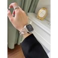 thumbnail image 5 of Compatible con Apple Watch Band Butterfly 38 mm, 40 mm, 41 mm, pulsera de diamantes brillantes para iWatch Band para mujer (plata), 5 of 5