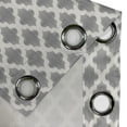 thumbnail image 3 of Ambesonne Grey and White Grommet Curtain Single Panel, Geometric Damask, 50"x60", Dimgrey White, 3 of 5