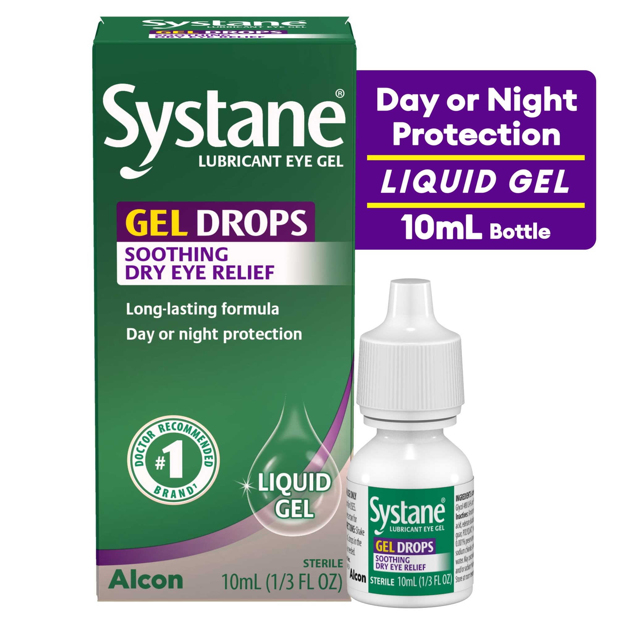 SYSTANE Gel Drops Lubricant Eye Gel, Sterile Dry Eye Relief, 0.33 Fl Oz