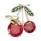 thumbnail image 1 of Broche para mujer de cristal rojo con forma de cereza, broche de abeja, broche de boda, ramillete de cereza, broche para mujer, vestido, bufanda, accesorios de ropa, joyería, regalo para novia y niña Sailing Electrónica, 1 of 5