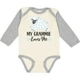 thumbnail image 3 of Inktastic Grammie Loves Me Grandson Boy Lamb Boys or Girls Long Sleeve Baby Bodysuit, 3 of 5