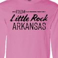 thumbnail image 4 of Inktastic From Little Rock Arkansas in Black Distressed Text Long Sleeve T-Shirt, 4 of 5